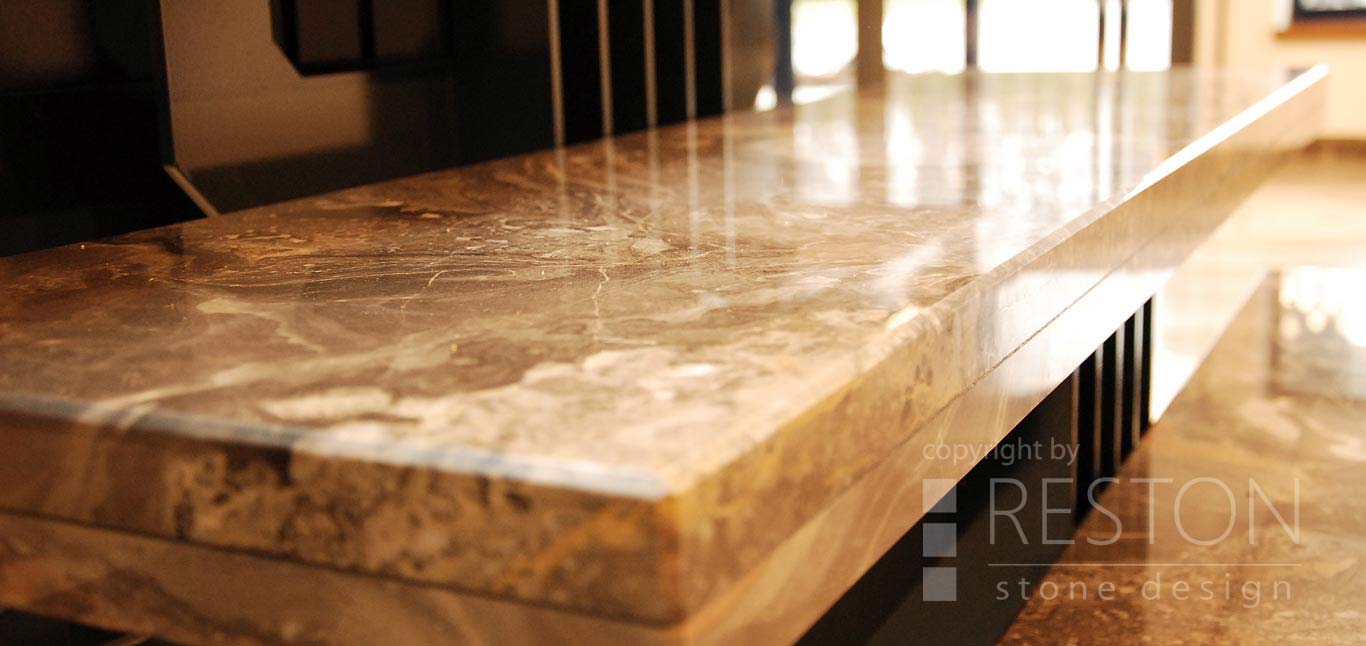 White calacatta marble countertops